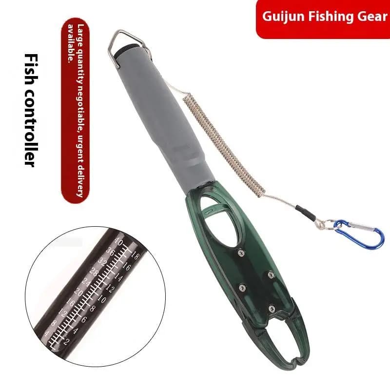 Accessoires pêche avec balance pince à lèvres poisson pince main grip crochet portable aluminium alliage