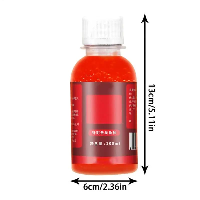Liquide attractif 100ML/60ml vers rouge concentré pour perche, silure et pêche carnassière