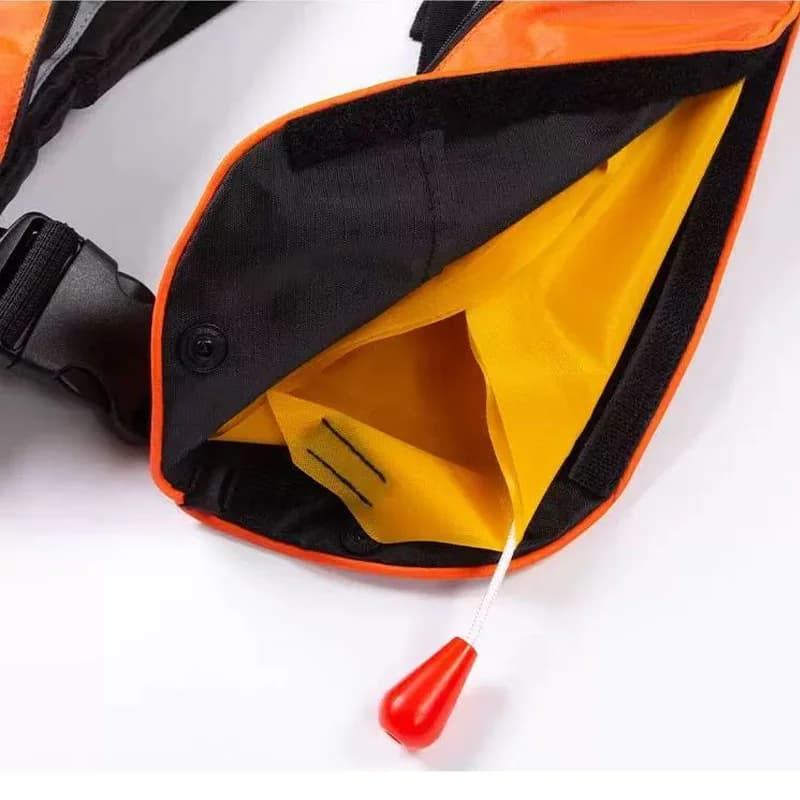 Gilet de sauvetage pêche CE - Gonflage manuel/automatique - Poche pratique - 100N/150N PFD adulte