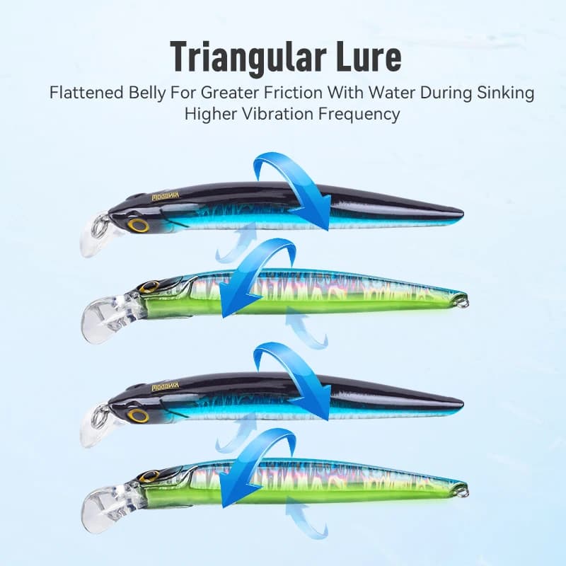 Leurre dur Kingdom Sinking Minnow - Crankbait coulant pour bar et truite de mer avec bonne action