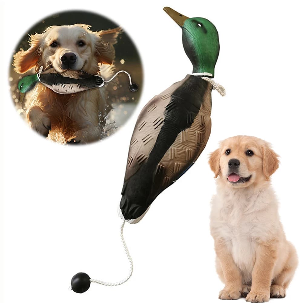 Leurre canard mort flottant pour entraînement retrievers - Dummy bumper réaliste pour chasse au gibier d'eau