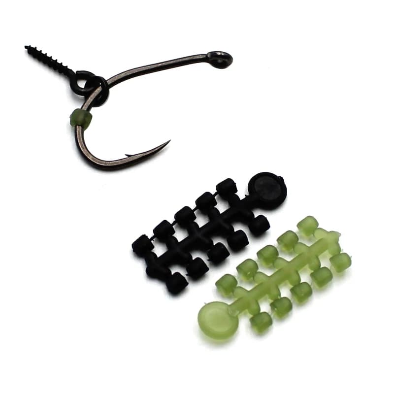 Accessoires carp fishing D-rig zig rig method feeder avec perles connecteurs et aligneurs de ligne