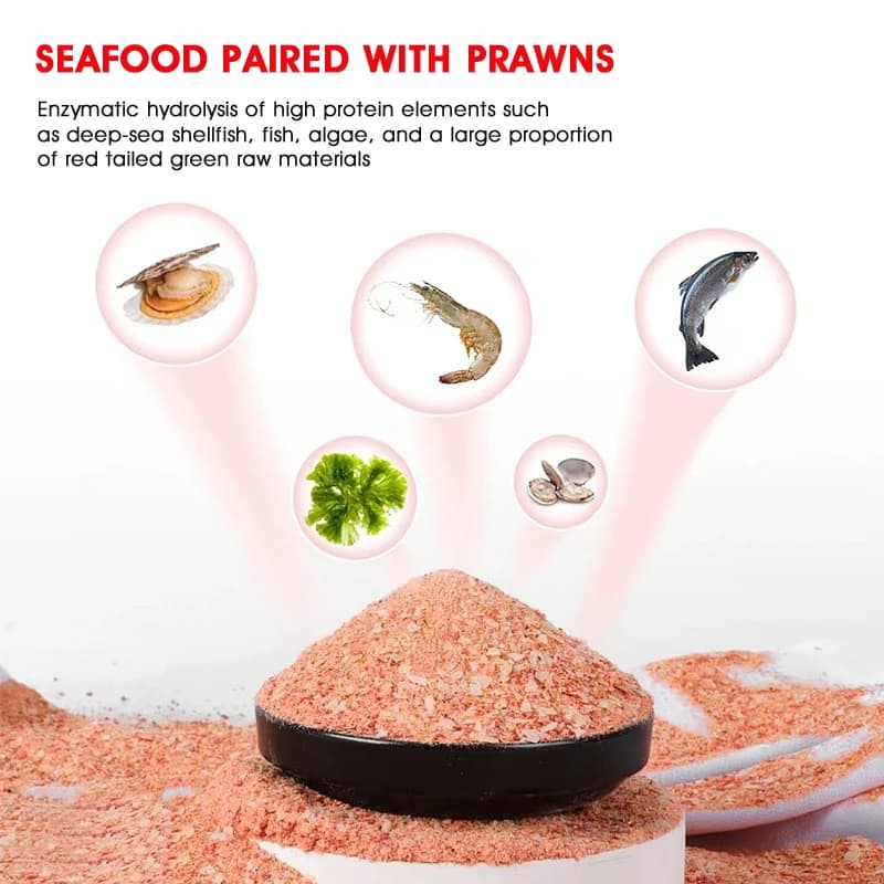 Appât pêche carpe hiver poudre crevette 120g saveur poissonnée pour carassin et carpe extérieur