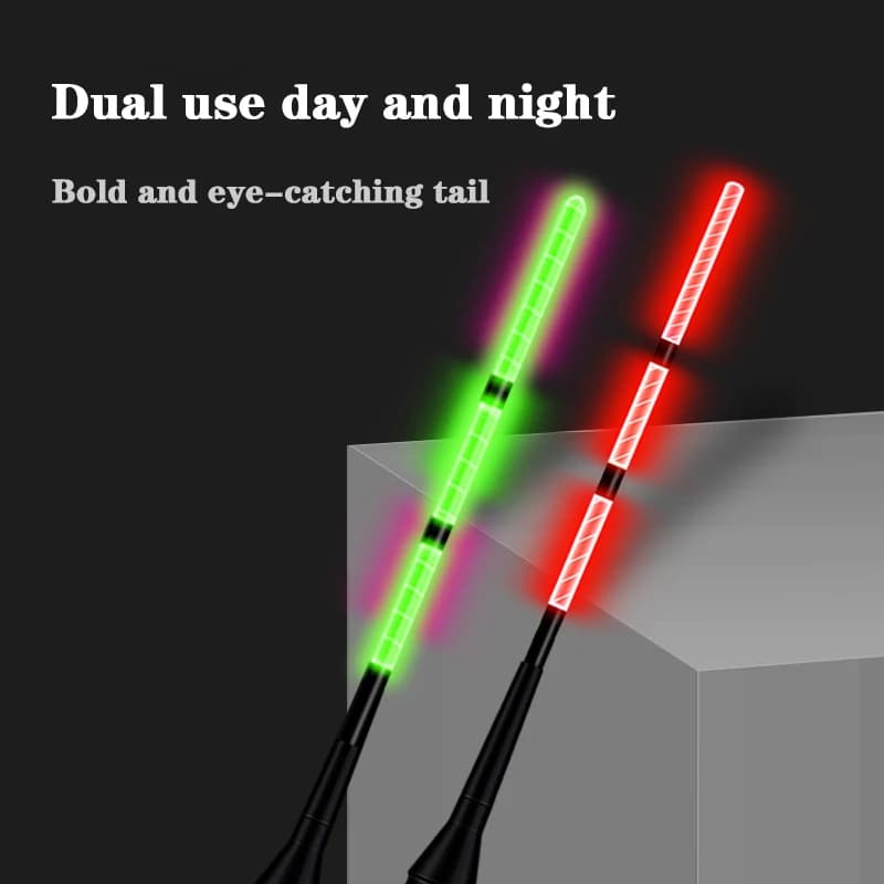 Lot de 2 flotteurs électroniques LED pour pêche de nuit avec détection de touche et changement de couleur