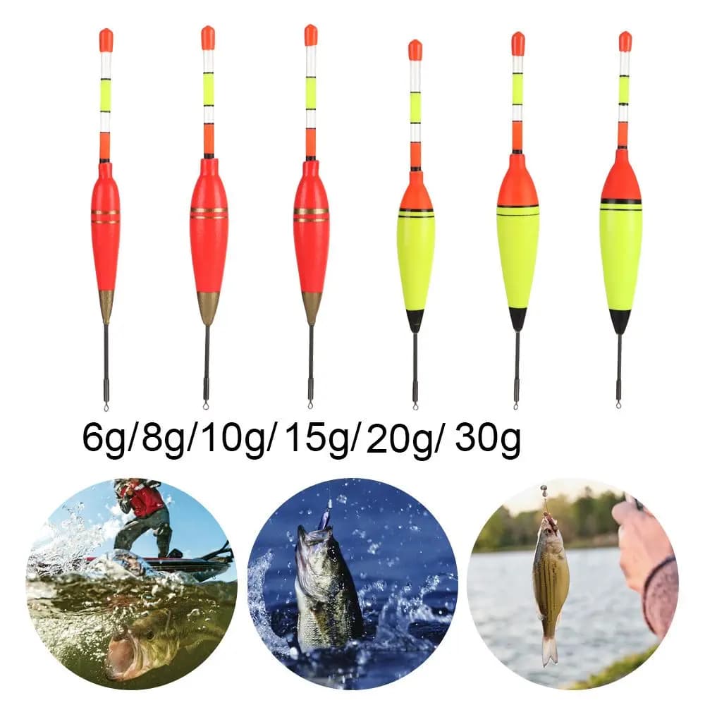 Flotteurs EVA luminescents 6g à 30g pour pêche nocturne - bobbers verticaux avec éclairage LED intégré