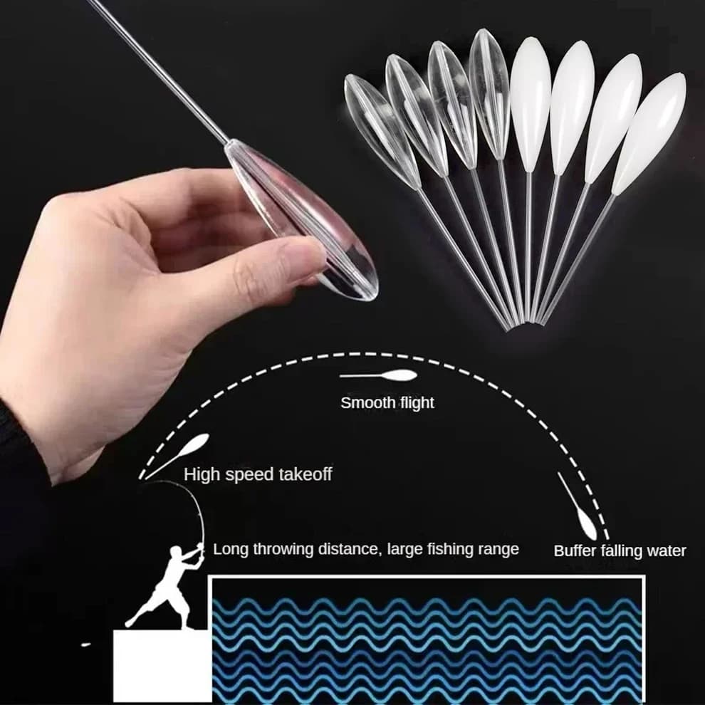 Flotteur pêche carpe bombarda coulissant ou flottant 8g à 20g pour contrôle et distance de pêche