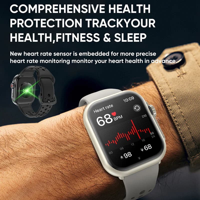 Watch Ultra 2 SE smartwatch AMOLED 1000mAh batterie 100+ sports appels Bluetooth GPS tracking étanche iOS Android