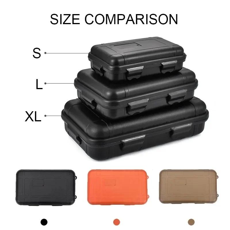 Boîte de survie étanche camping pêche - Coffre de rangement plastique résistant S/L/XXL