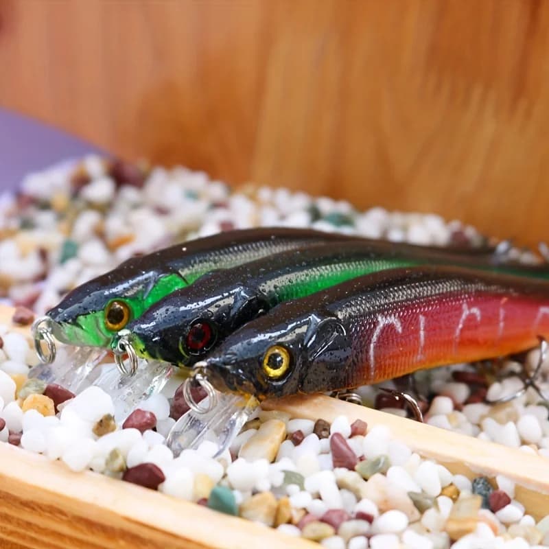 Leurre souple japonais 12cm pêche carnassiers brochet sandre, appât lent coulant 3 pièces pro