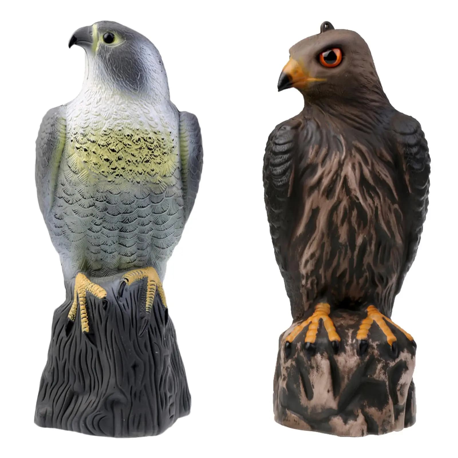 Leurre faucon tir oiseaux PE - Dispositif chasse protection faune pour effrayer pigeons corbeaux oies