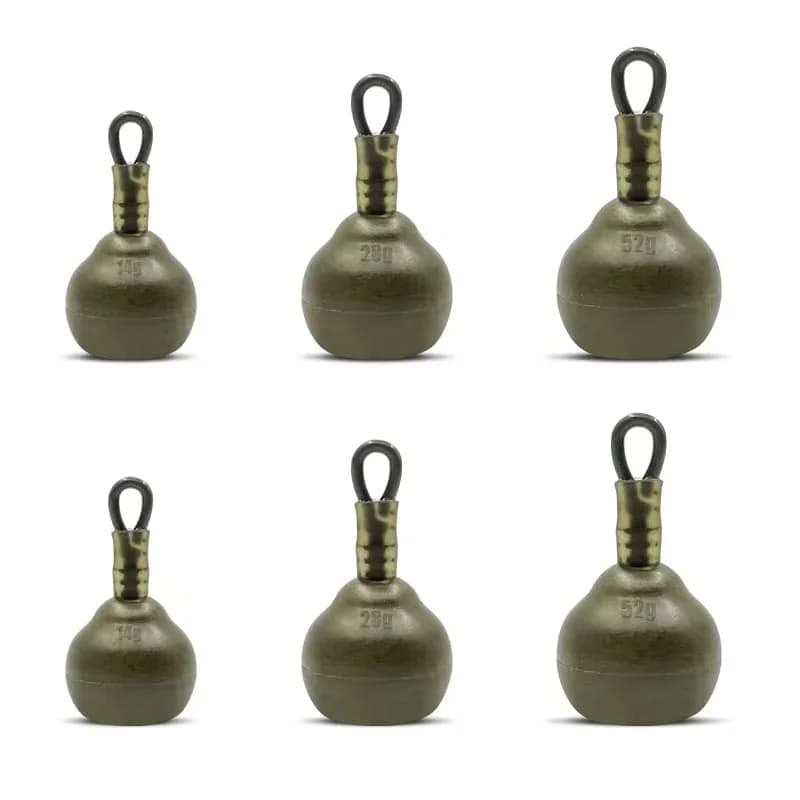 3 plombs pêche pour carpe - Accessoires de pêche poids adaptés pêche à la carpe