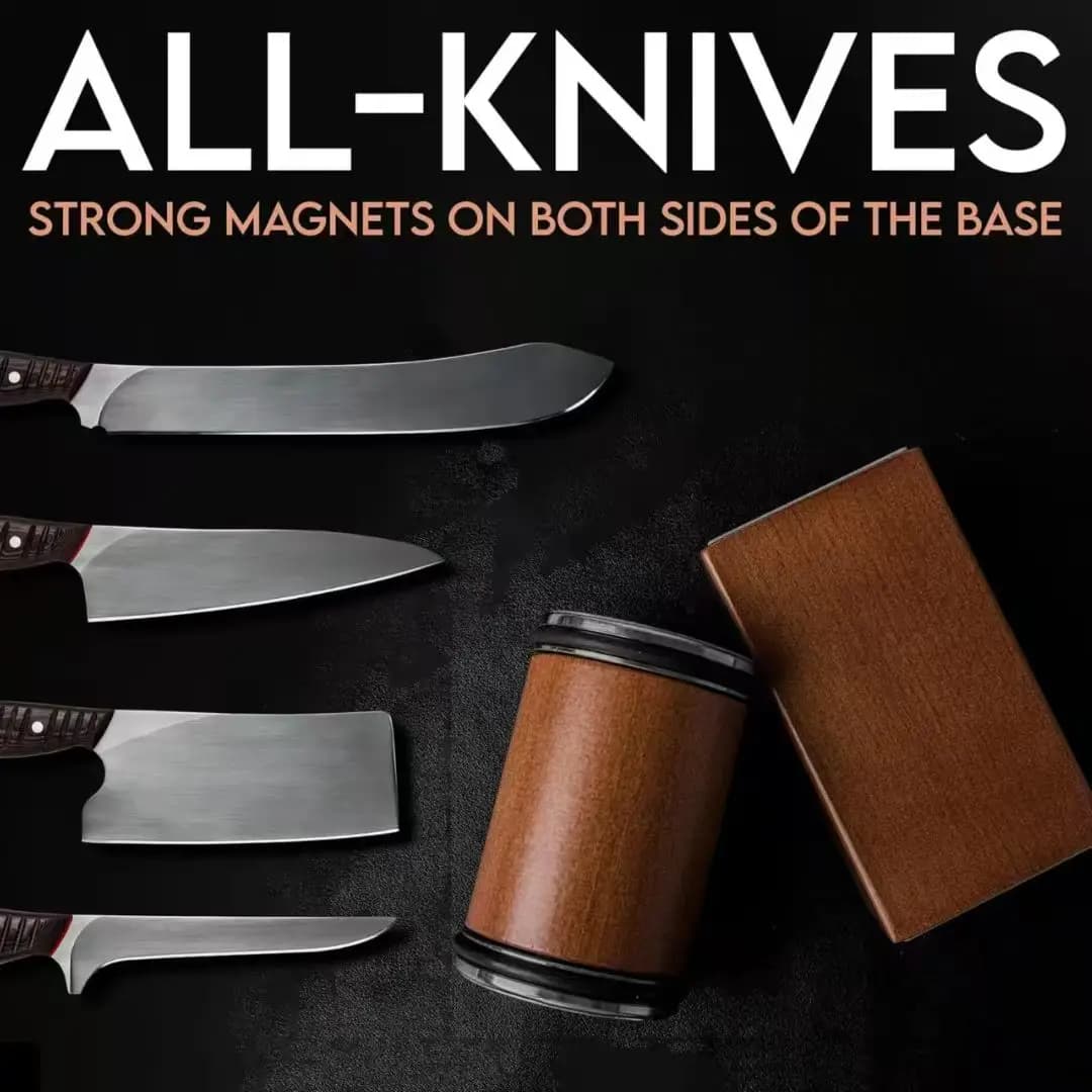 Affûteur de couteaux magnétique avec pierre diamant 15° et 20° - Kit complet pour cuisine pêche