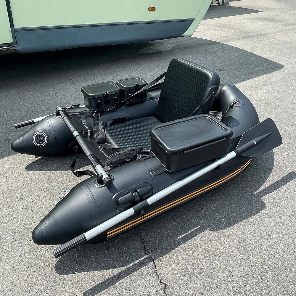 Kayak gonflable pêche PVC solide Solar Marine, bateau rame durable pour eau vive et surf casting
