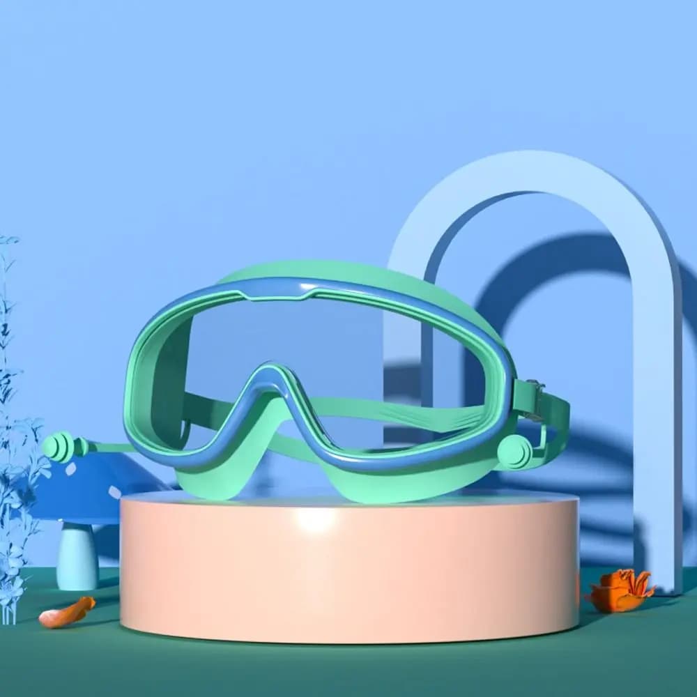 Lunettes de natation enfants 3-15 ans anti-buée étanches vision large piscine plage