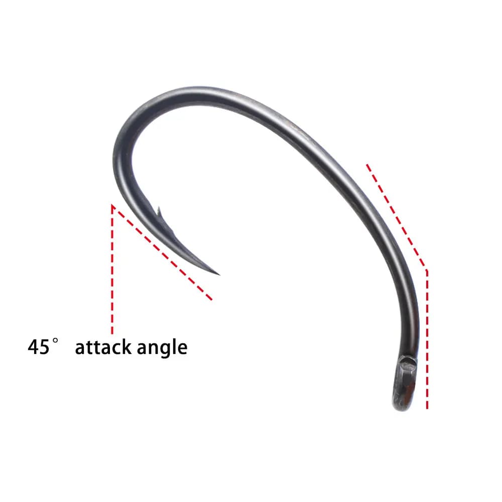 10 hameçons carp fishing Klor X ultra-affûtés - Acier allié pour montages hair rig