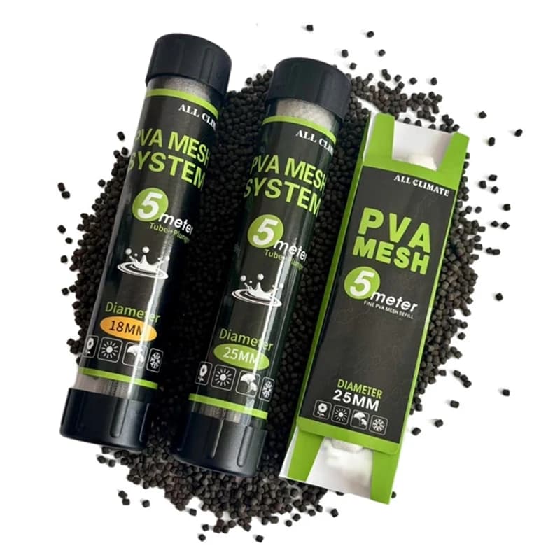 Filets PVA solubles pour pêche carpe - Sacs appâts solubles 500x18-44mm recharges