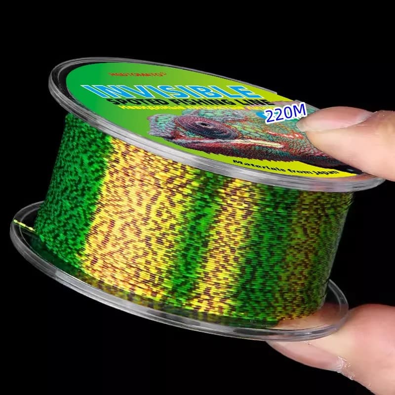 Ligne de pêche fluorocarbone invisible 220M pour carpe, super résistante et discrète sous l'eau