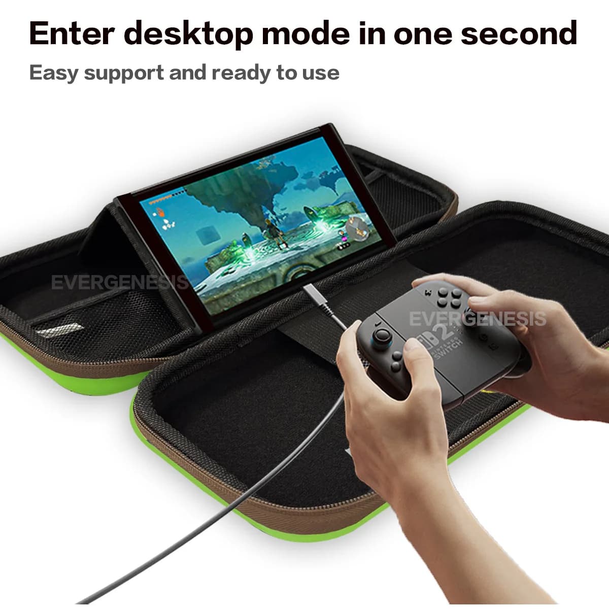 Étui de transport rigide portable pour Switch 2 - Sac de stockage anti-choc avec couverture PU