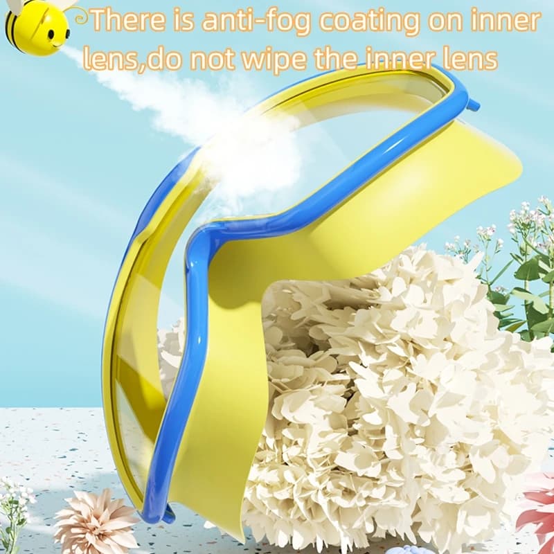 Lunettes de natation enfants grand cadre HD anti-buée étanches - Multi-couleurs garçons filles piscine