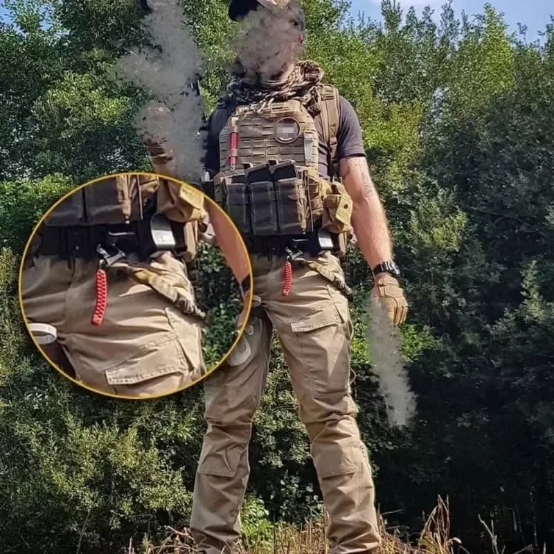 Sangle de sécurité tactique anti-dérapante pour fusil de pêche chasse tir sport extérieur