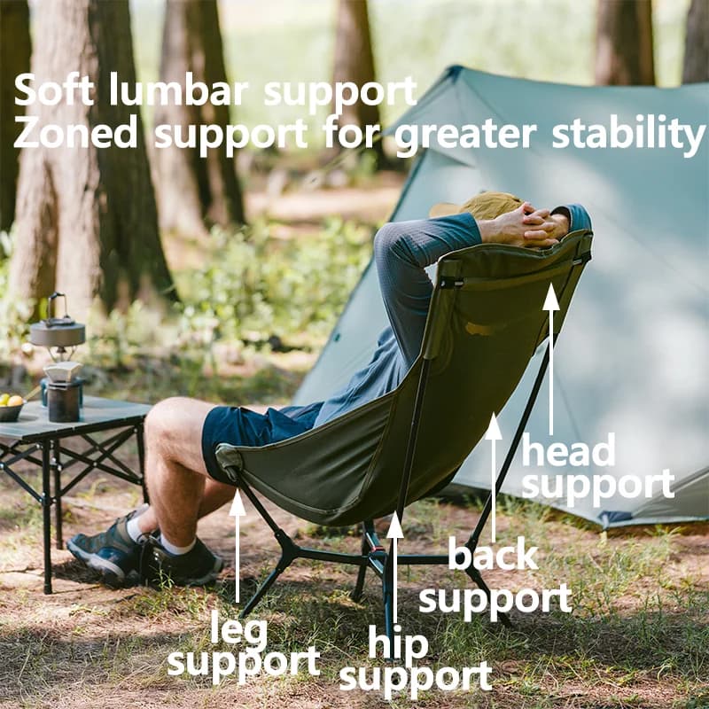 Chaise pliante automatique Naturehike ultra légère pêche camping ouverture rapide 150kg