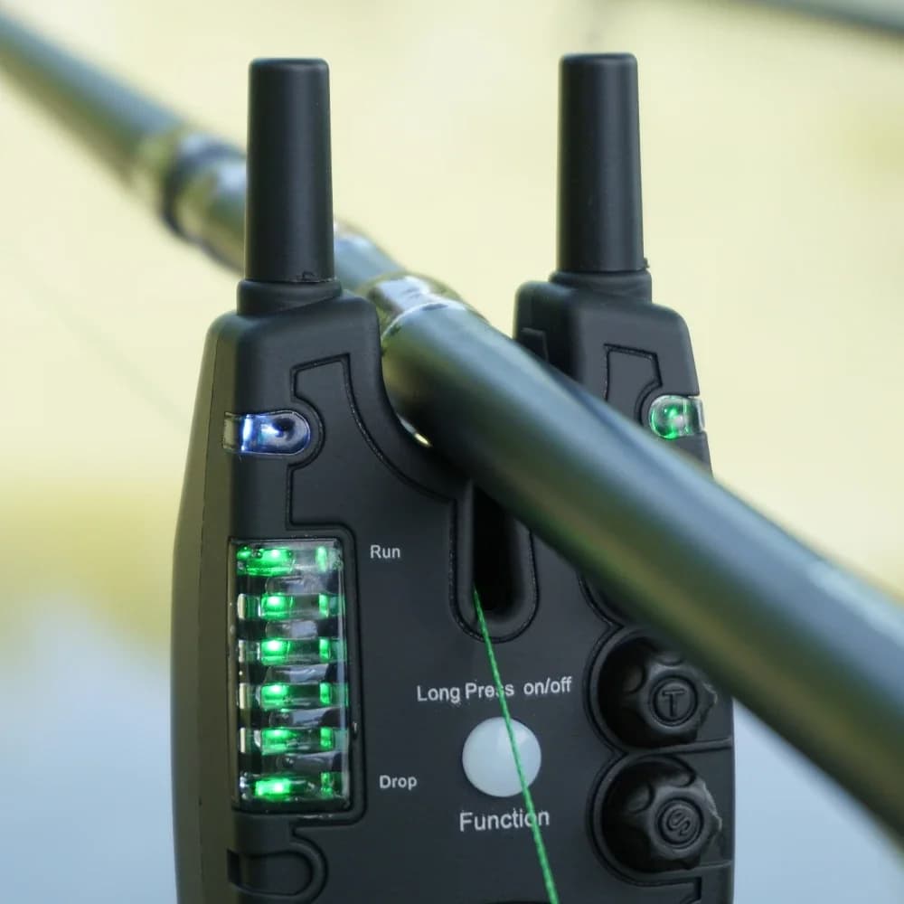 Hirisi Alarme Pêche Carpe Sans Fil S8 avec Télécommande 2 Voies Contrôle à Distance Détecteur Touche