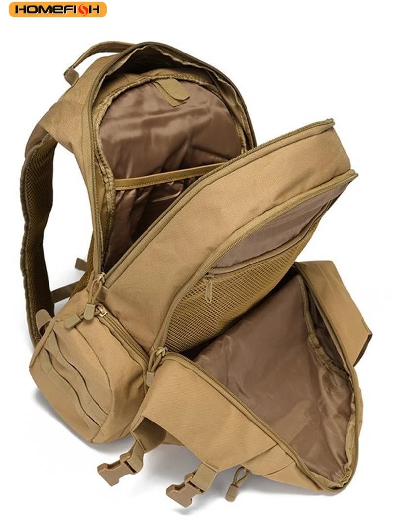 Sac à dos pêche chasse 45L étanche HOMEFISH - Sac tactique randonnée camping trekking