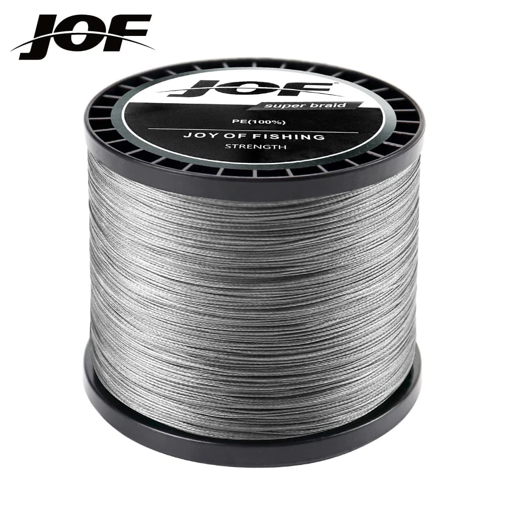 Ligne de pêche tressée JOF X12 12 brins multicolore pour mer - 33 à 150LB longueur 300M à 1000M