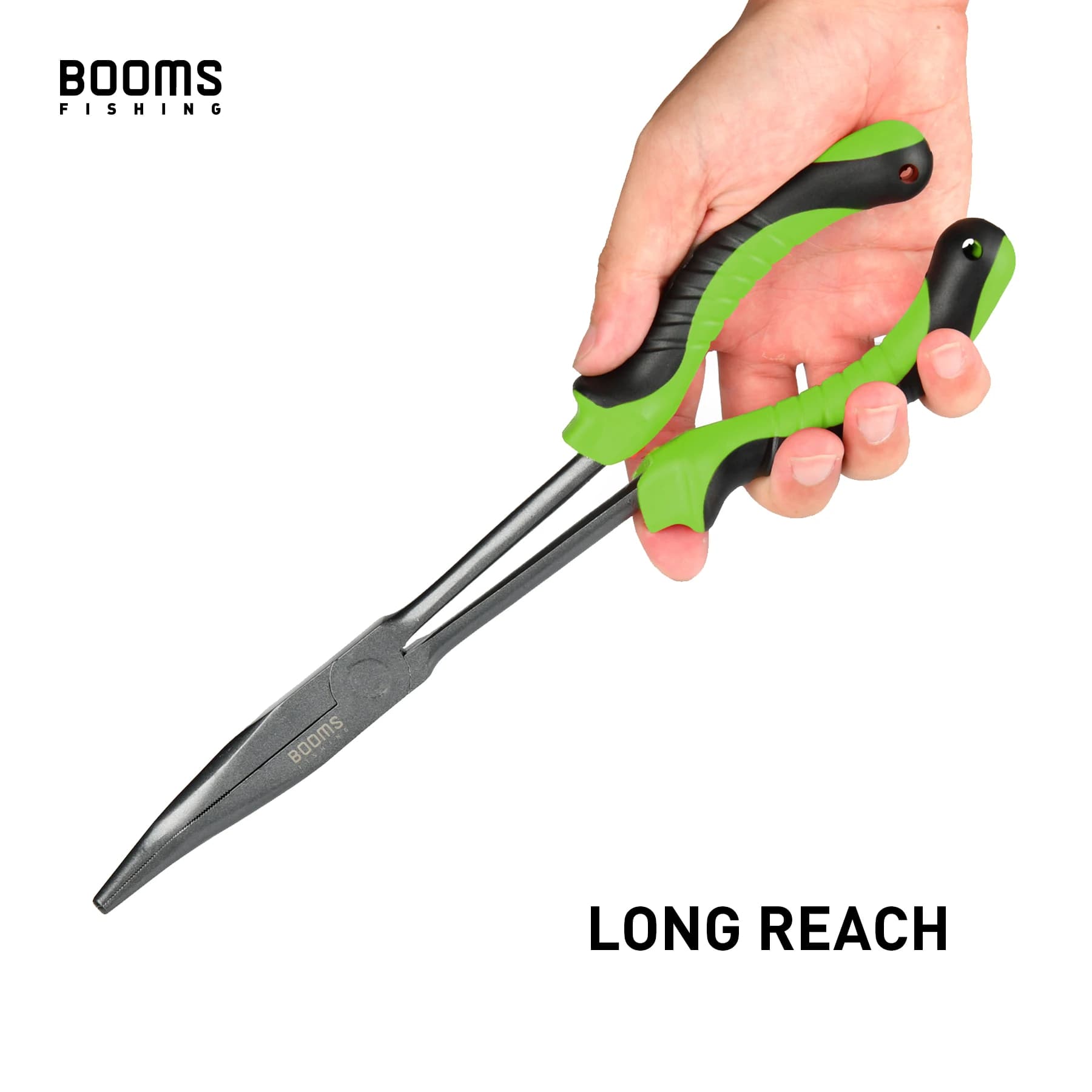 Pince pêche Booms F05 28cm extracteur hameçon avec lanière anti-perte - outil acier carbone eau salée