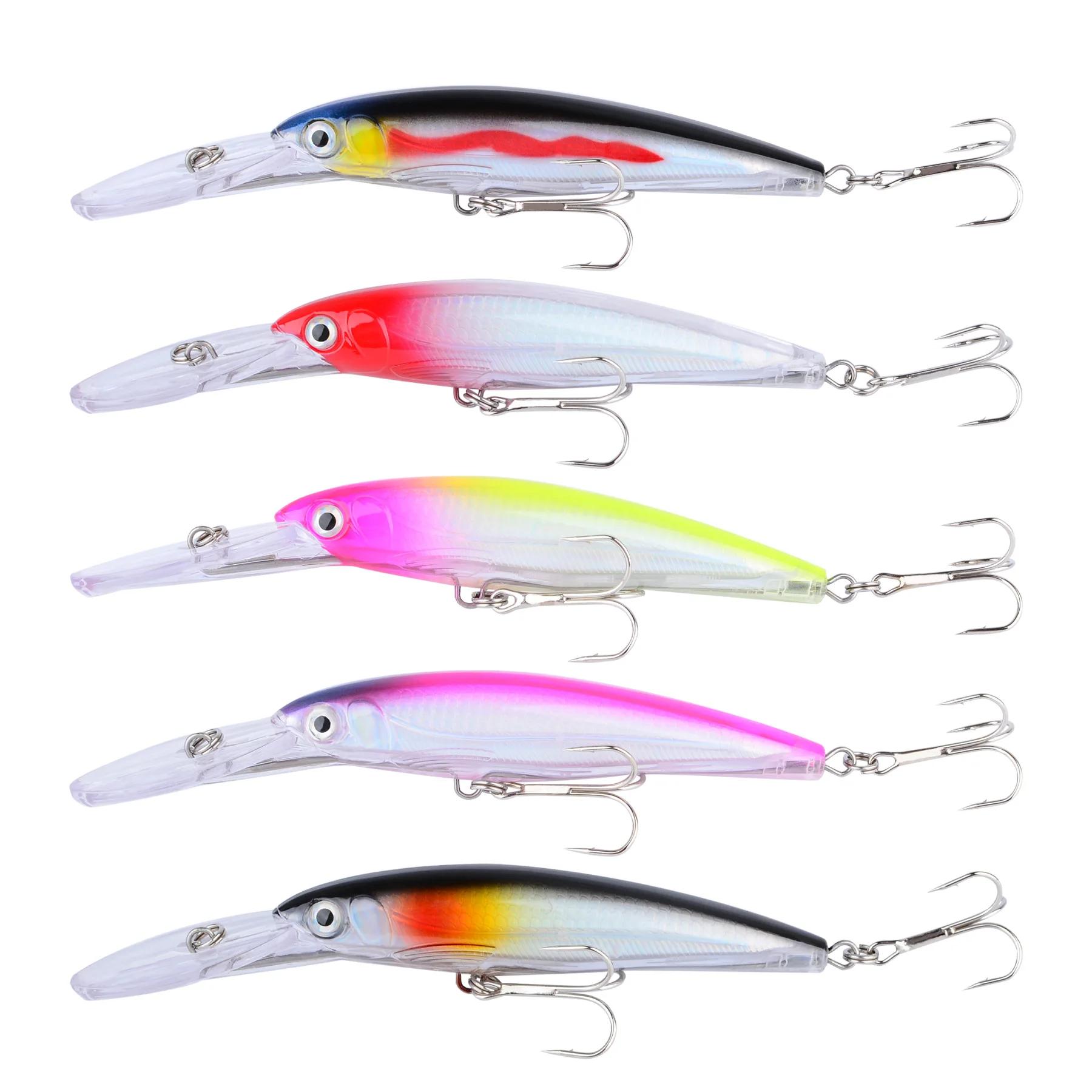Leurre dur crankbait 17cm 30g pour brochet sandre et bar, appât wobbleur grande plongée