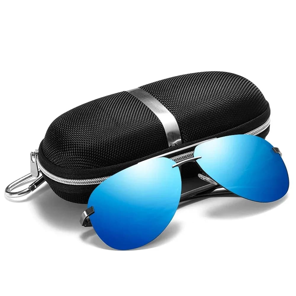 Lunettes polarisées classiques conduite pêche - Monture métal miroir homme femme