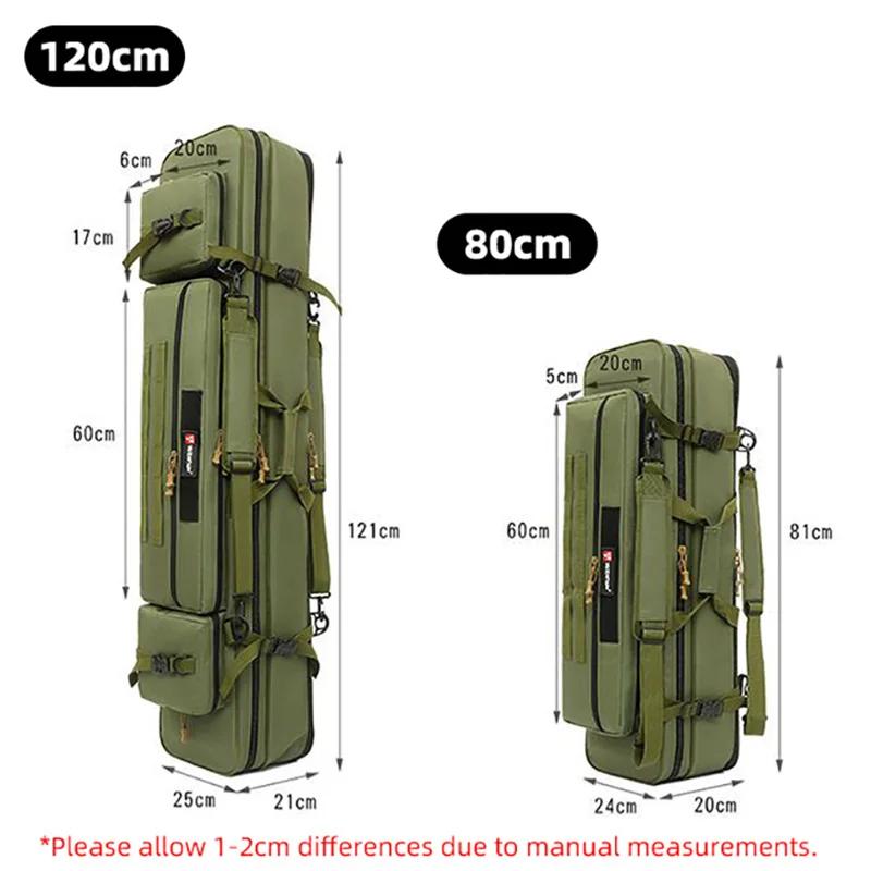 Sac de transport pour cannes à pêche 70-130cm étanche multifonction avec compartiment moulinet XA203G