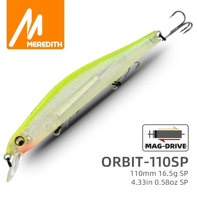 Leurre pêche minnow wobbler orbit 110sp magnétique pour truite brochet carnassier leurre de qualité