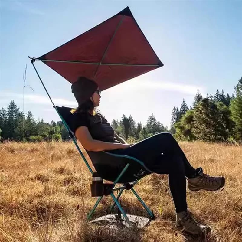 Chaise pliante WELLHIKE structure carrée - Siège pliant léger pêche plage camping oxford