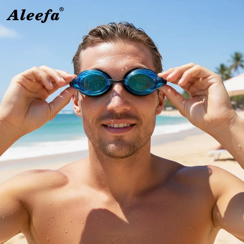 Lunettes de compétition hydrodynamiques anti-buée pour myopes -2.0 à -7.0