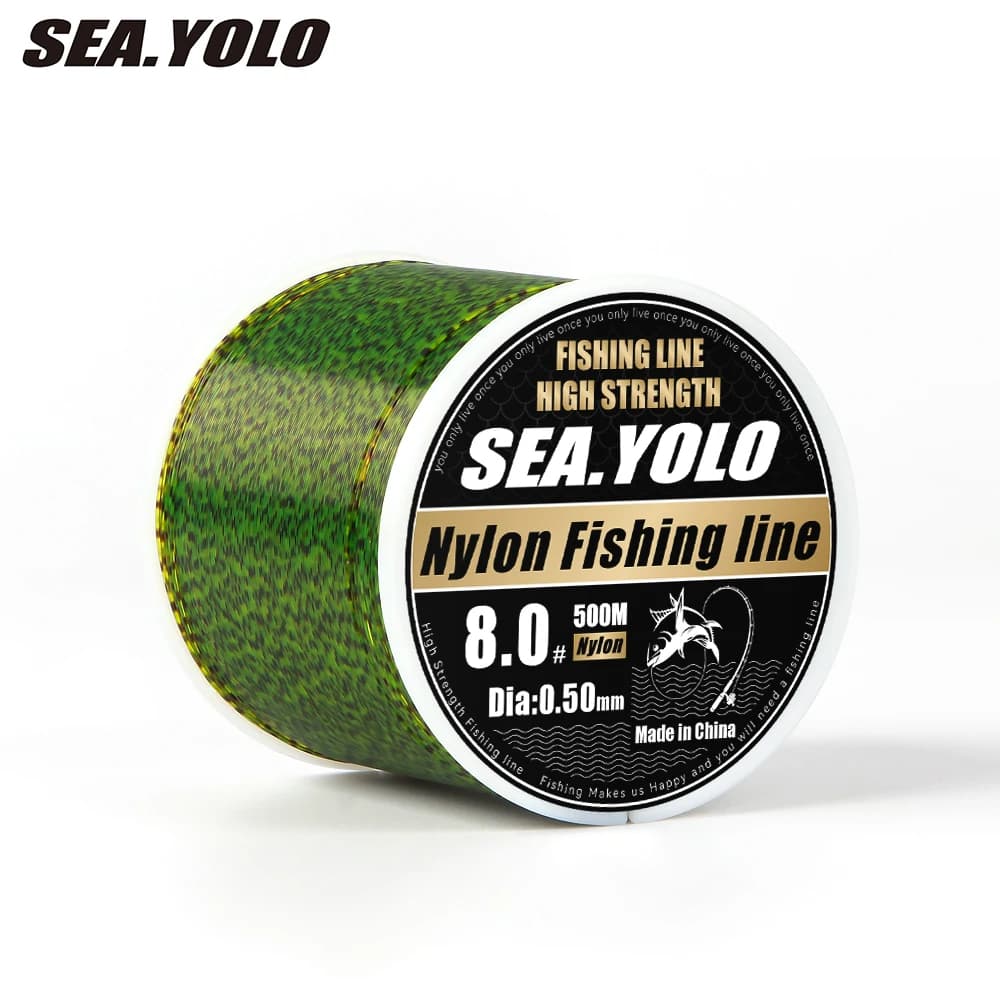 Ligne de pêche fluorocarbone 500M 0.14mm-0.50mm 4.13LB-34LB japonaise pour bas de ligne coulissant