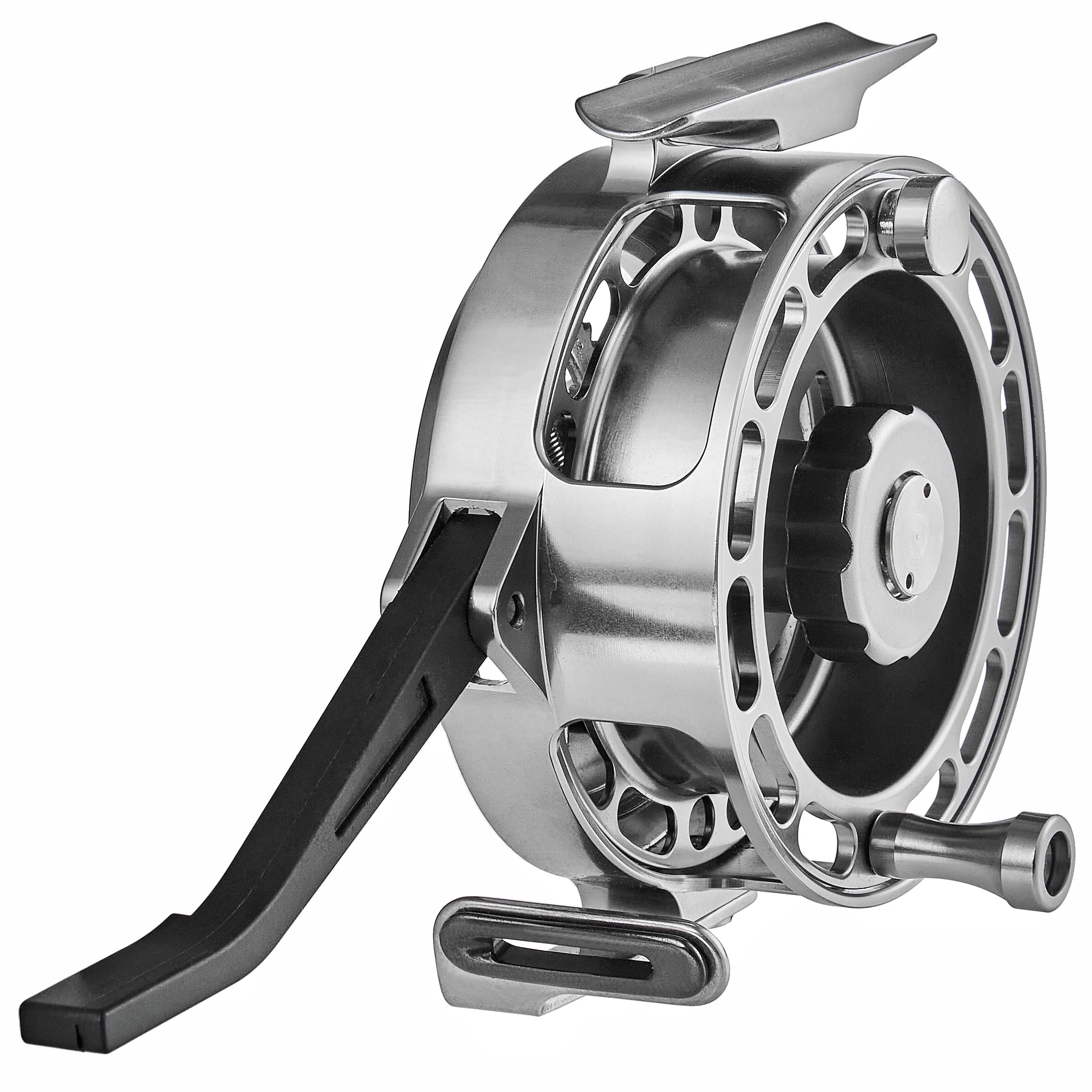 Moulinet fly fishing automatique grand arbor 75mm en aluminium CNC - Pour pêche à la nymphe en rivière