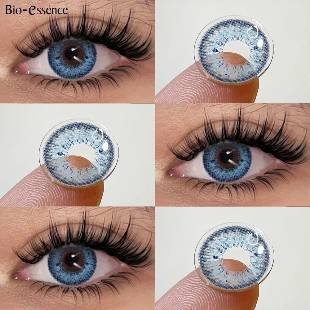 Lentilles de contact couleur marron naturelles annuelles - Bio-essense pour pêcheurs myopes