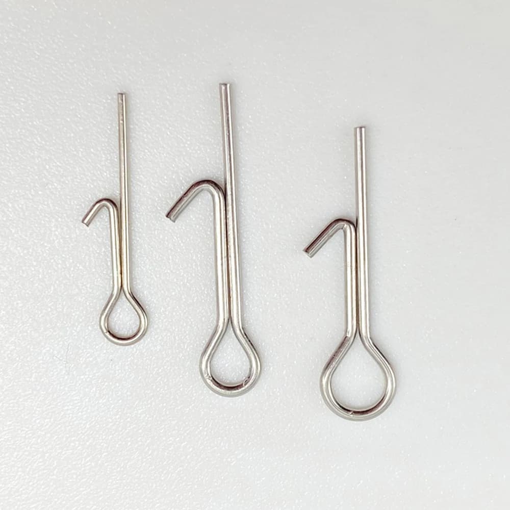 Hameçons avec aiguille et émerillon pour appâts souples pêche à la carpe, pack de 10 30 50 pièces
