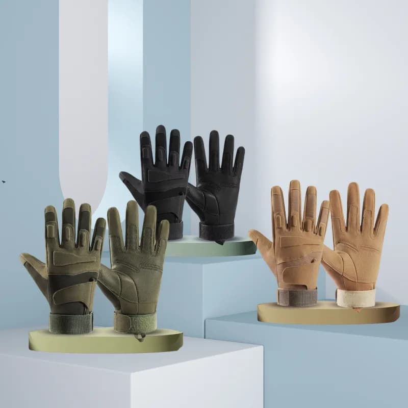 Gants tous doigts pêche homme robustes respirants résistants tactiques anti-dérapage
