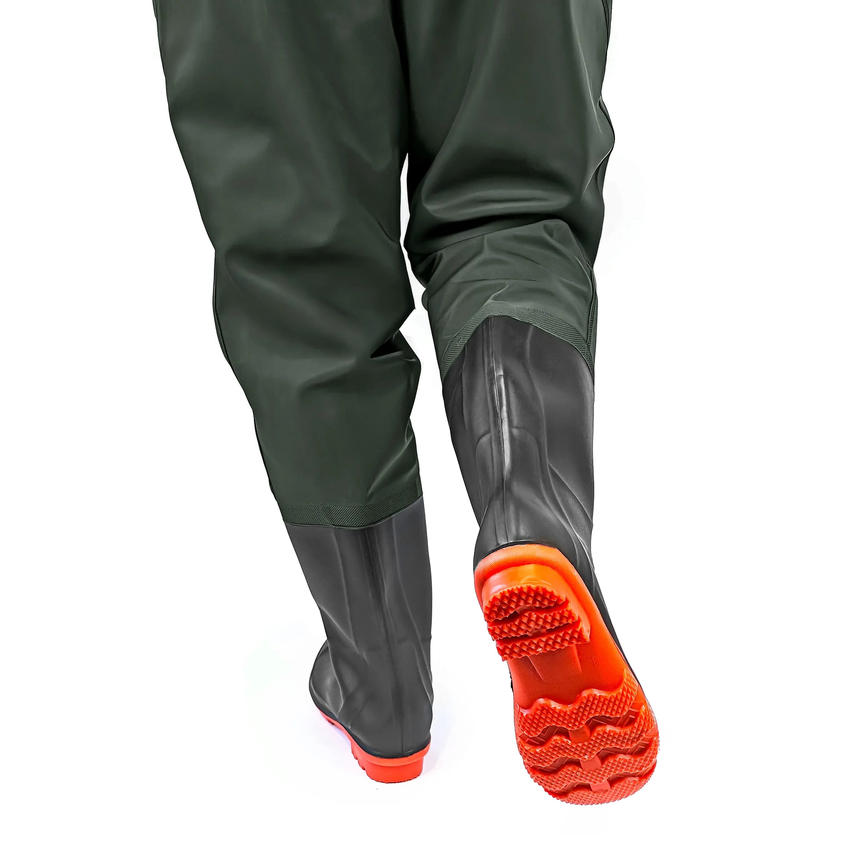 Pantalon de pêche waders en caoutchouc OMEGA avec bavette taille 45 pour pêcheur