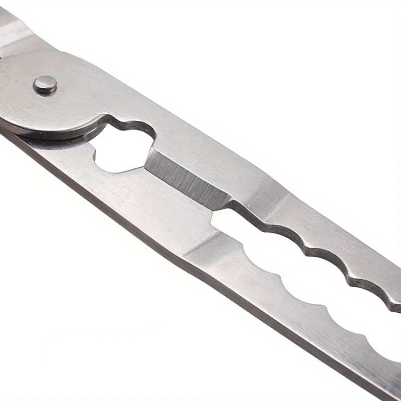 Pince de pêche longue multifonction avec coupe-fil et pince à crabes en acier inoxydable