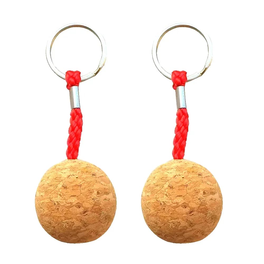 Porte-clés flottant liège 3,5cm pour kayak et canoë - Accessoire de pêche léger et insubmersible