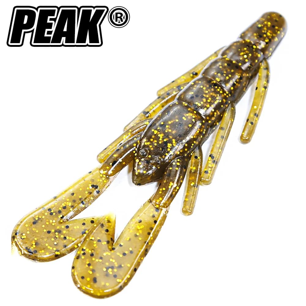 Leurre souple pêche leurres crustacés 6 crabes crevettes homard appâts artificiels