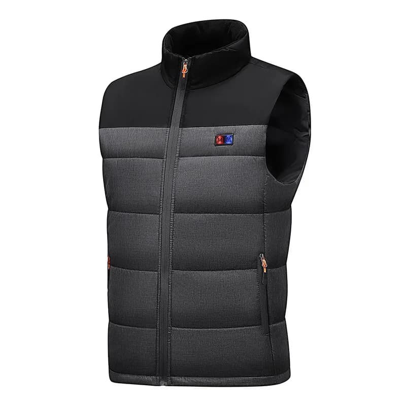 Doudoune chauffante 2025 pour homme et femme, 11 zones de chaleur, batterie USB, veste thermique réglable