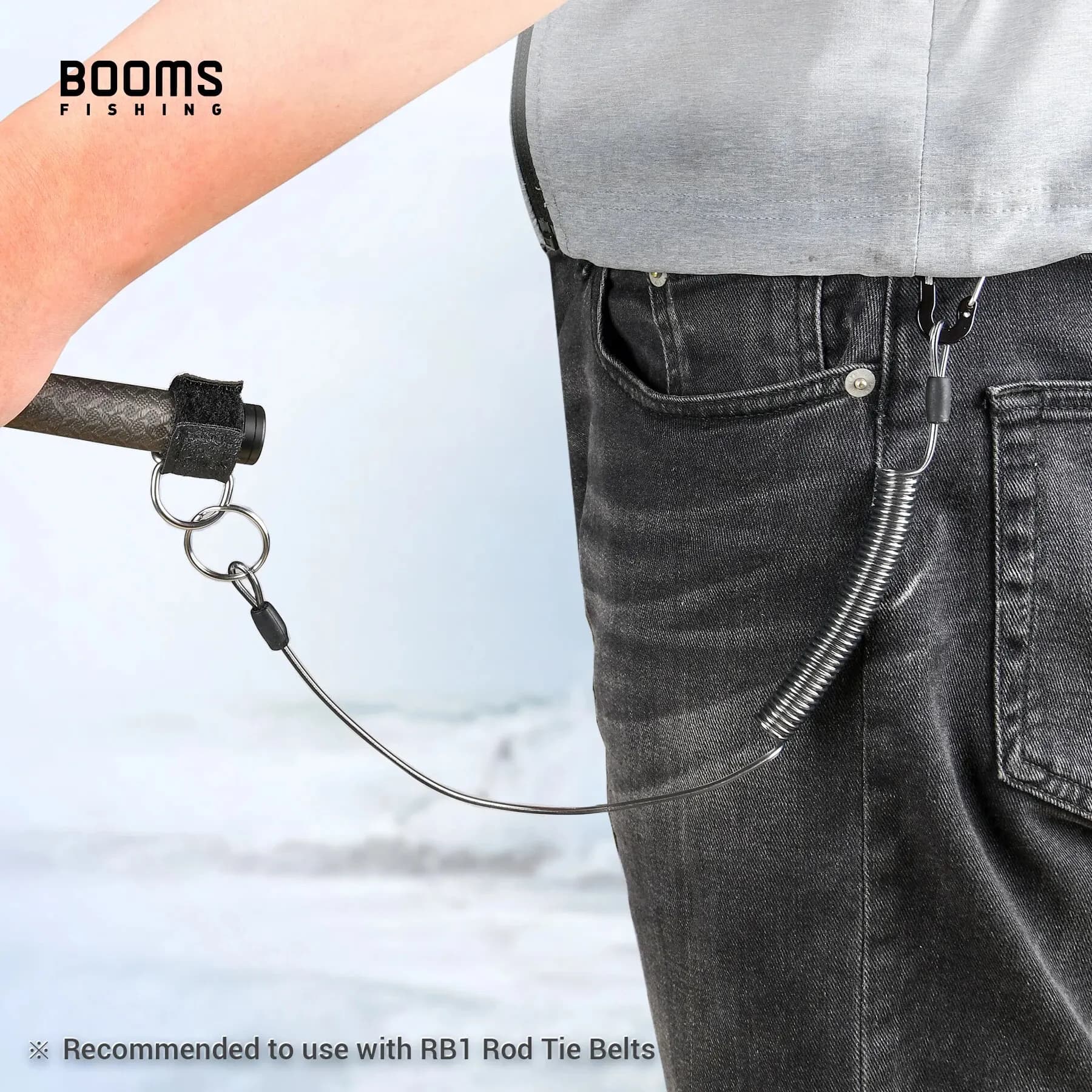Sangles de fixation néoprène pour porte-cannes RB1 - Accessoire pêche pratique et confortable