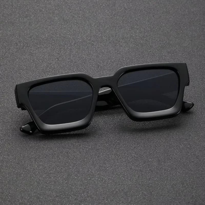 Lunettes carrées unisexes pêche plage - Monture plastique légère pour pêcheurs photographes