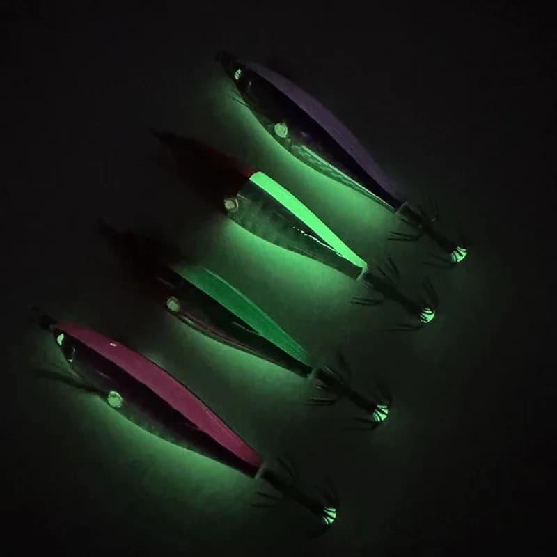Leurre flottant BRAVMACK leurre crevette laser pour pêche au calmar et seiche en mer