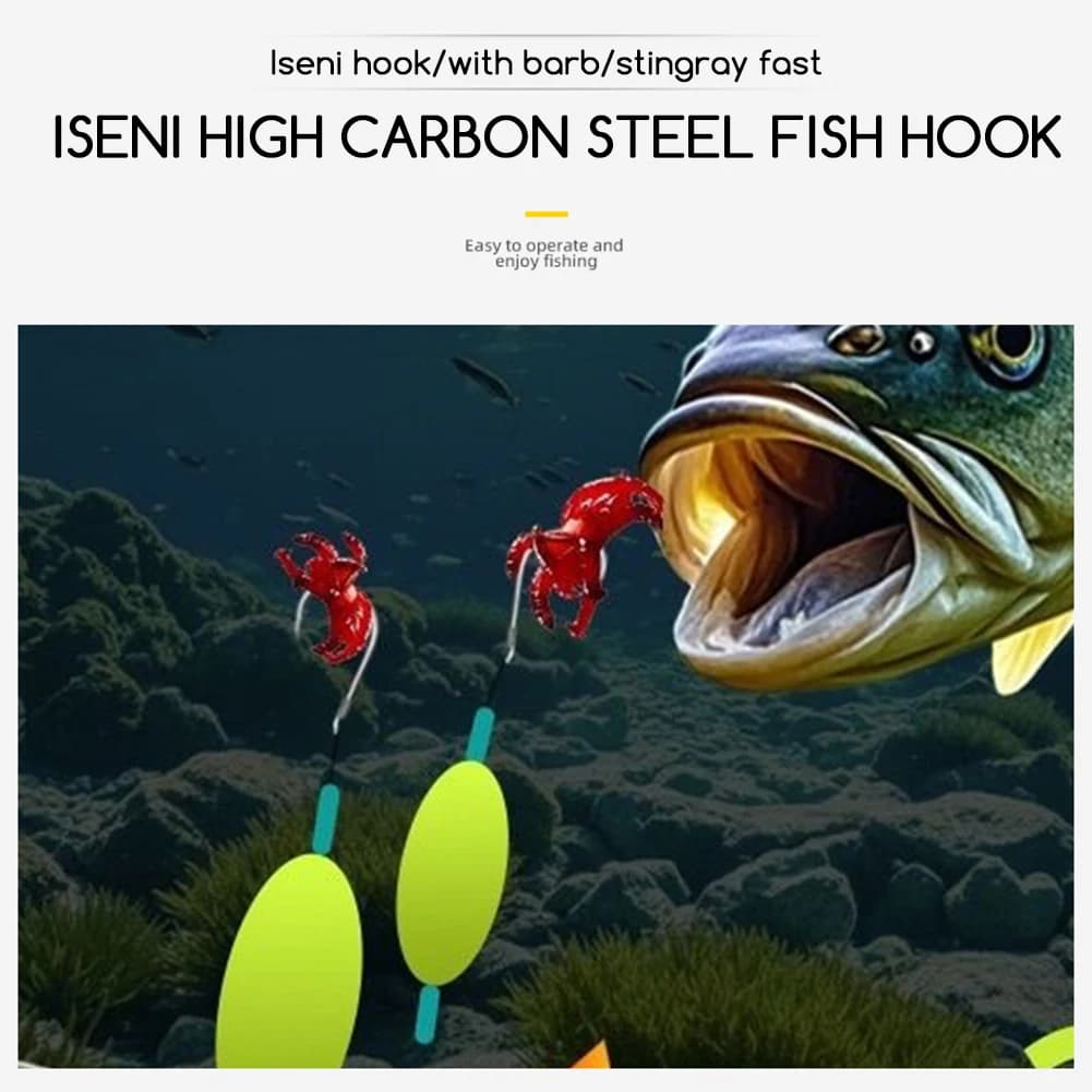 Bas de ligne pêche surf casting avec flotteurs et hameçons sans ardillon pour pêche en mer et eau douce