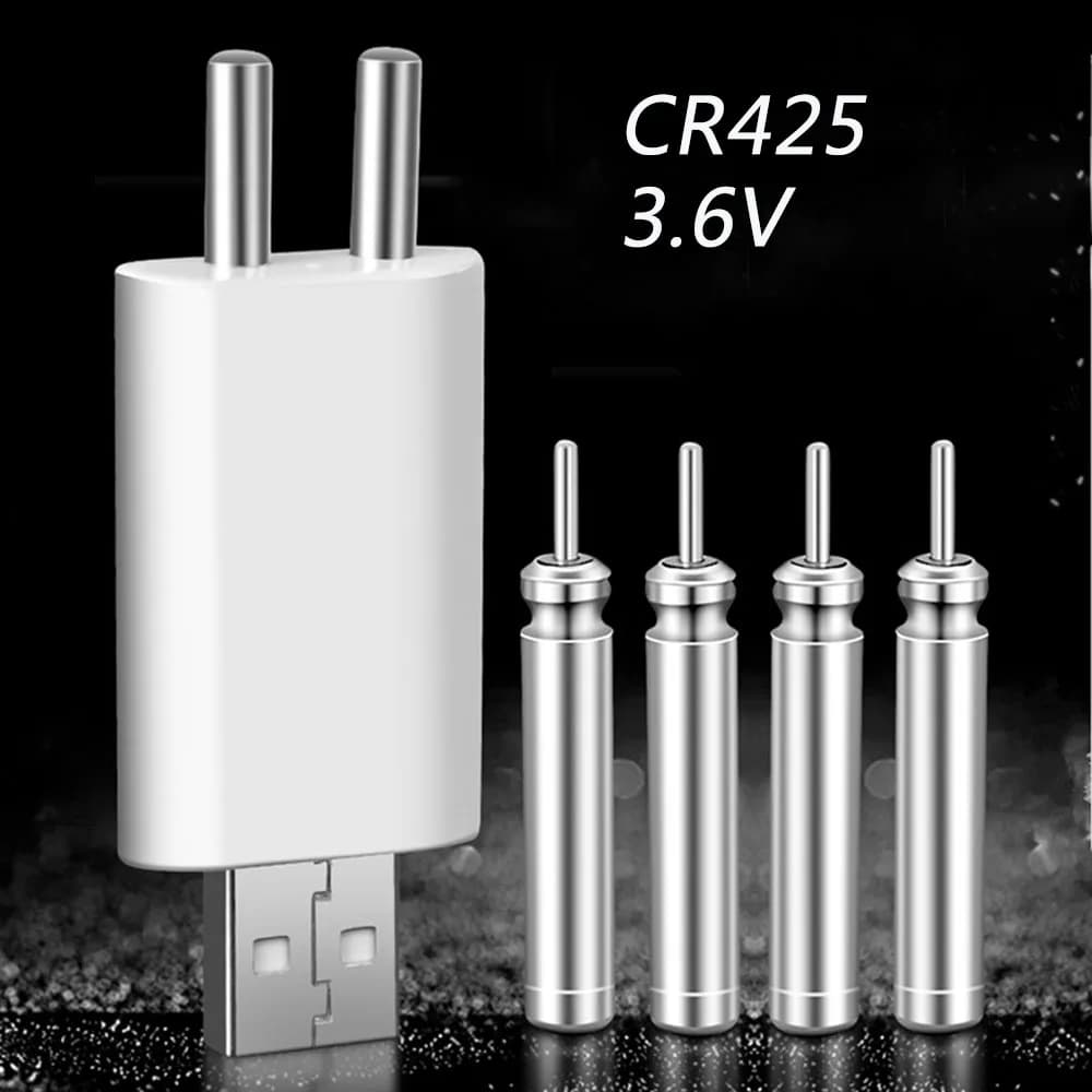 Flotteurs lumineux pour pêche de nuit CR425 avec batterie lithium 3.6V et chargeur, pour eau douce
